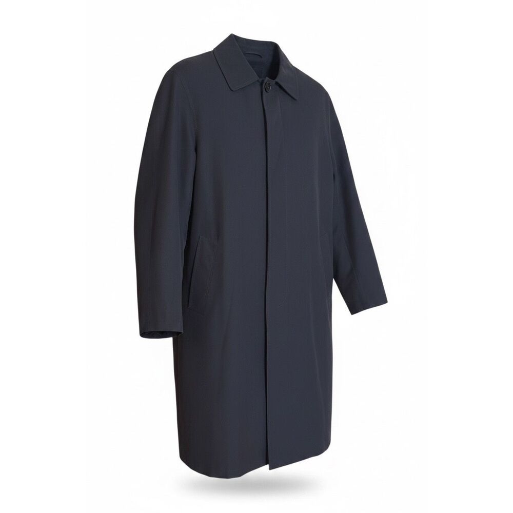 London‎ Fog Single Breasted Removable Winter Liner Trench Coat Black Size 44L